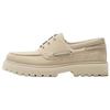 Кожаные Легкие Удобные Туфли для Яхтинга Мужская Обувь Светло-Бежевый 12413520002