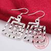 Корейские романтические квадратные серьги с кисточками из стерлингового серебра 925 пробы для женщин, помолвочные свадебные украшения