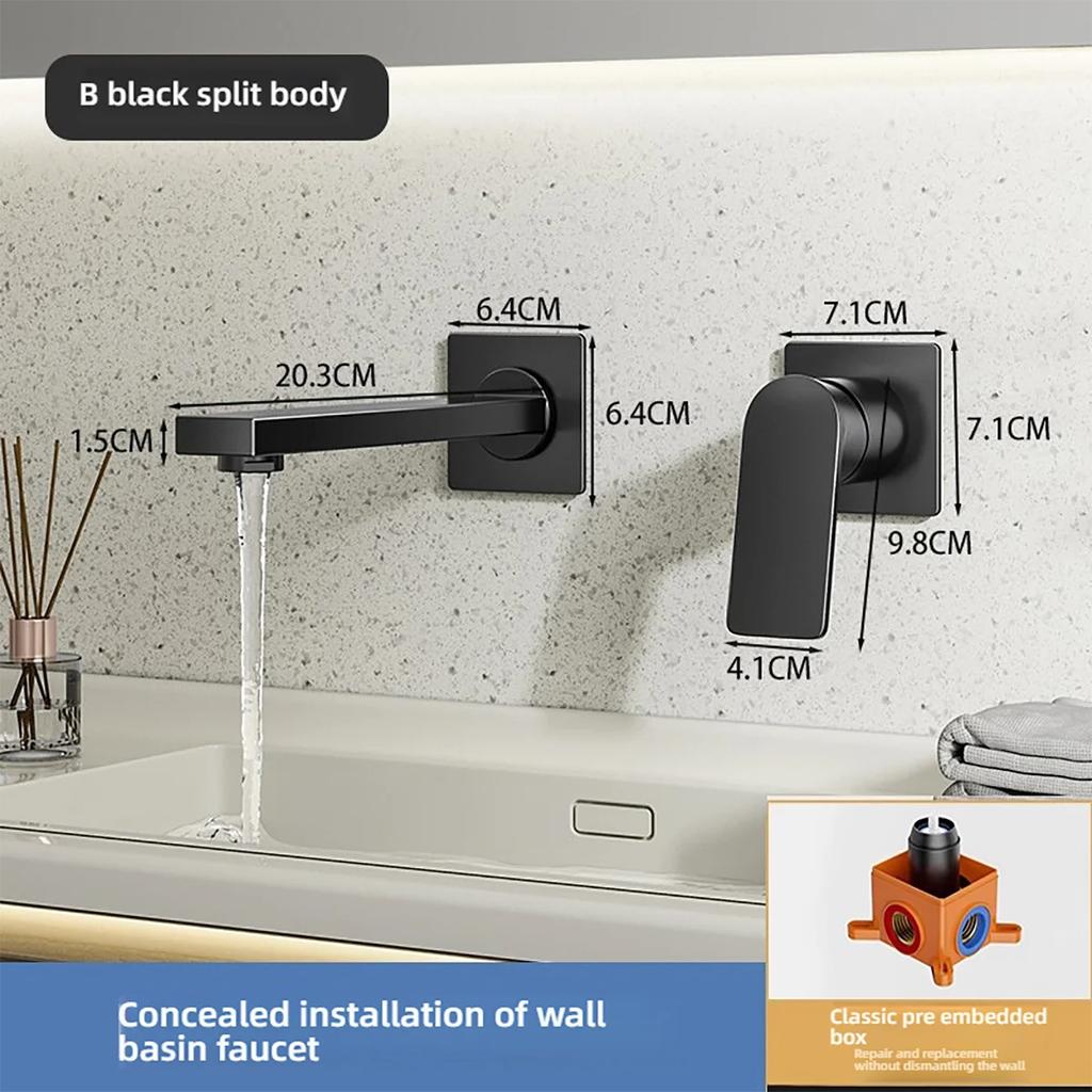 Латунный смеситель для ванной комнаты, смесители для душа, распределительный клапан, черный хром, скрытый двухфункциональный клапан для горячей и холодной воды, контрольный клапан