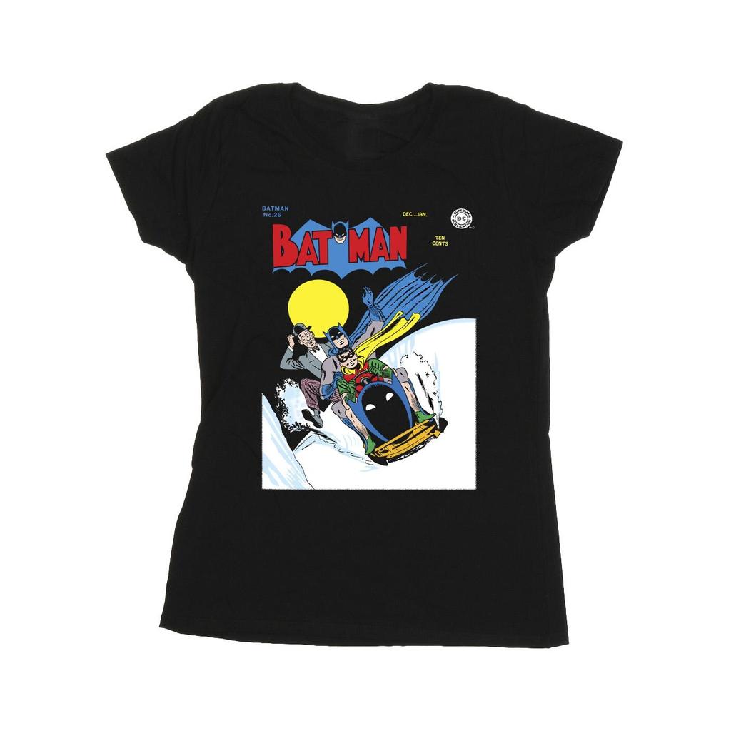 DC Comics Womens/Ladies Batman Snow Mobile Cotton T-Shirt