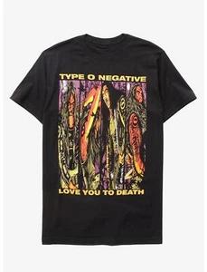 Футболка с коротким рукавом O Negative Love You To Death Полный размер