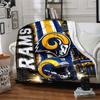1pc Blanket - Los Angeles Rams logo Print Design,Lightweight Blanket for Sofa,Bed- Soft &Warm,Gift for All Seasons