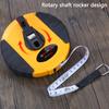 Рулетка 164 фута/50 м 33 фута/10 м Саморегулирующийся концевой крючок Двусторонняя стекловолоконная рулетка для инженера, двора и поля, М