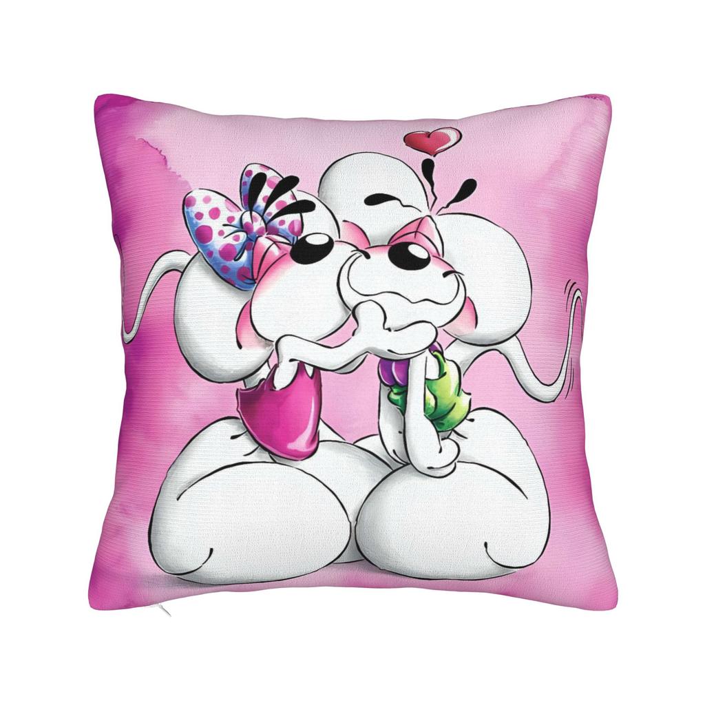 Diddl Cartoon Dog Pillow Cover Novelty Pillow Case For Chair Sofa Home Decor Design Pillowcases Birthday Present