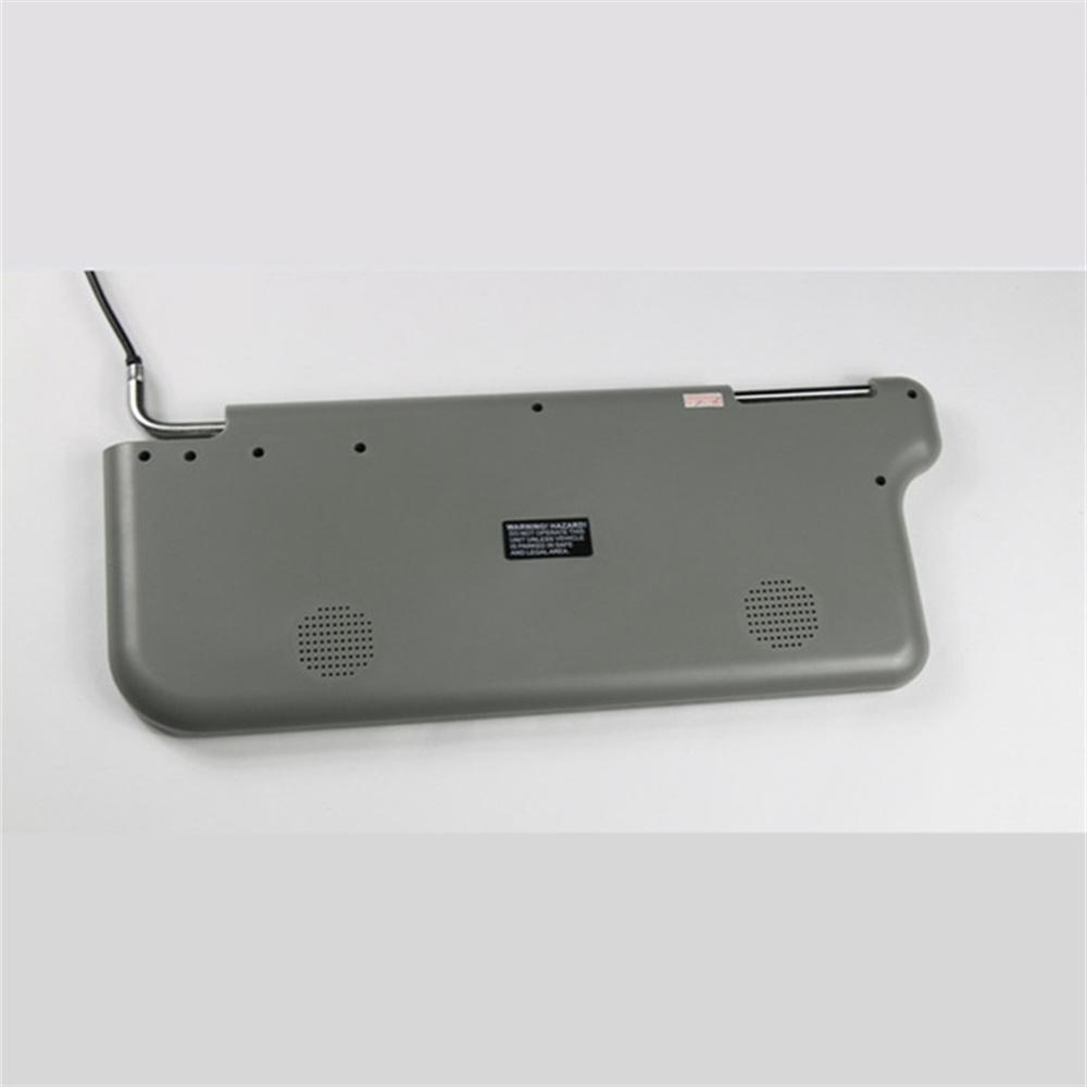 7" Серый Автомобильный Левый Солнцезащитный Козырек Экран Зеркала Заднего Вида ЖК-Монитор 2 Видеоканала