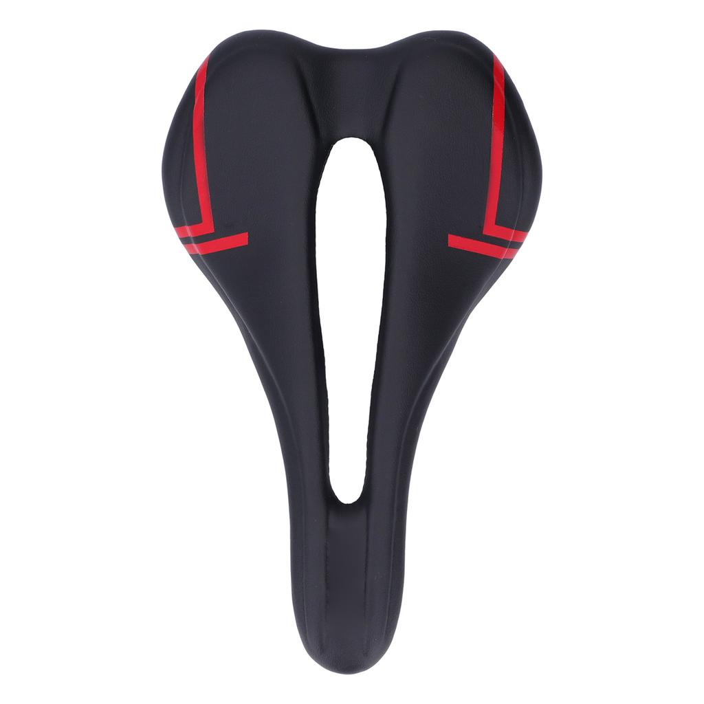 Mountain Bike Saddle Cushion Microfib PU Lth Hollow Brthable for Road Riding