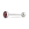 6Pcs Mixed Leopard Ball Barbell Bar Tongue Ring Stainless Steel Body Jewelry