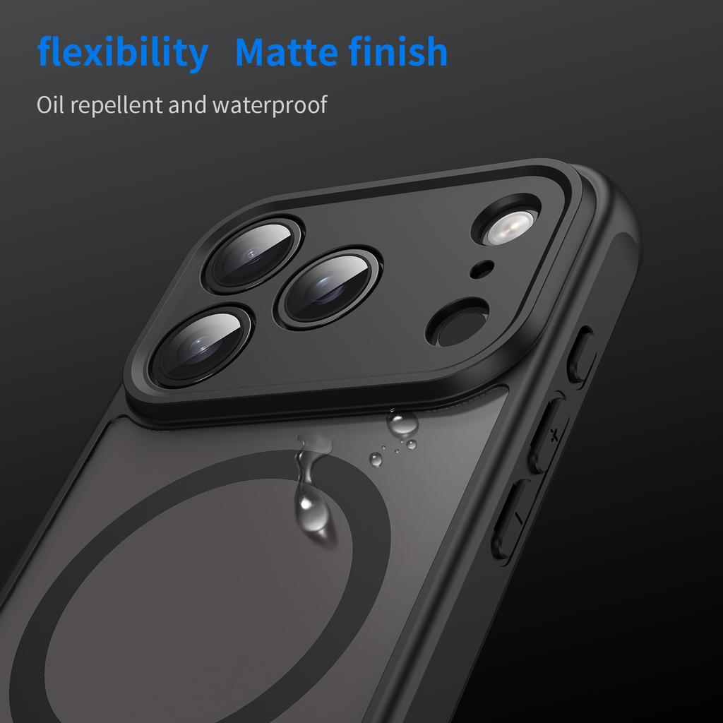 For iPhone 17 Pro Case Compatible with MagSafe Anti Drop PC + TPU Phone Cover