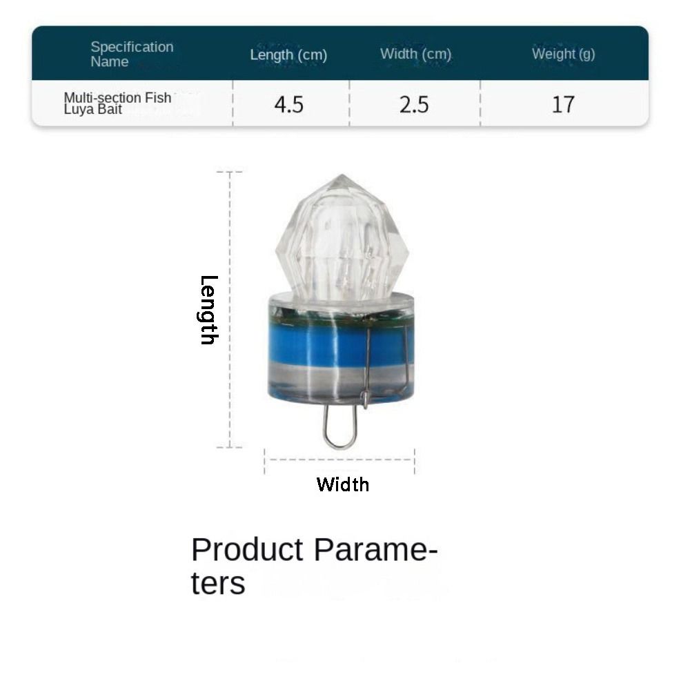 LED Flashing LED Fishing Lamp Plastic Night Fishing Lamp LED Fish Attracting Indicator Underwater