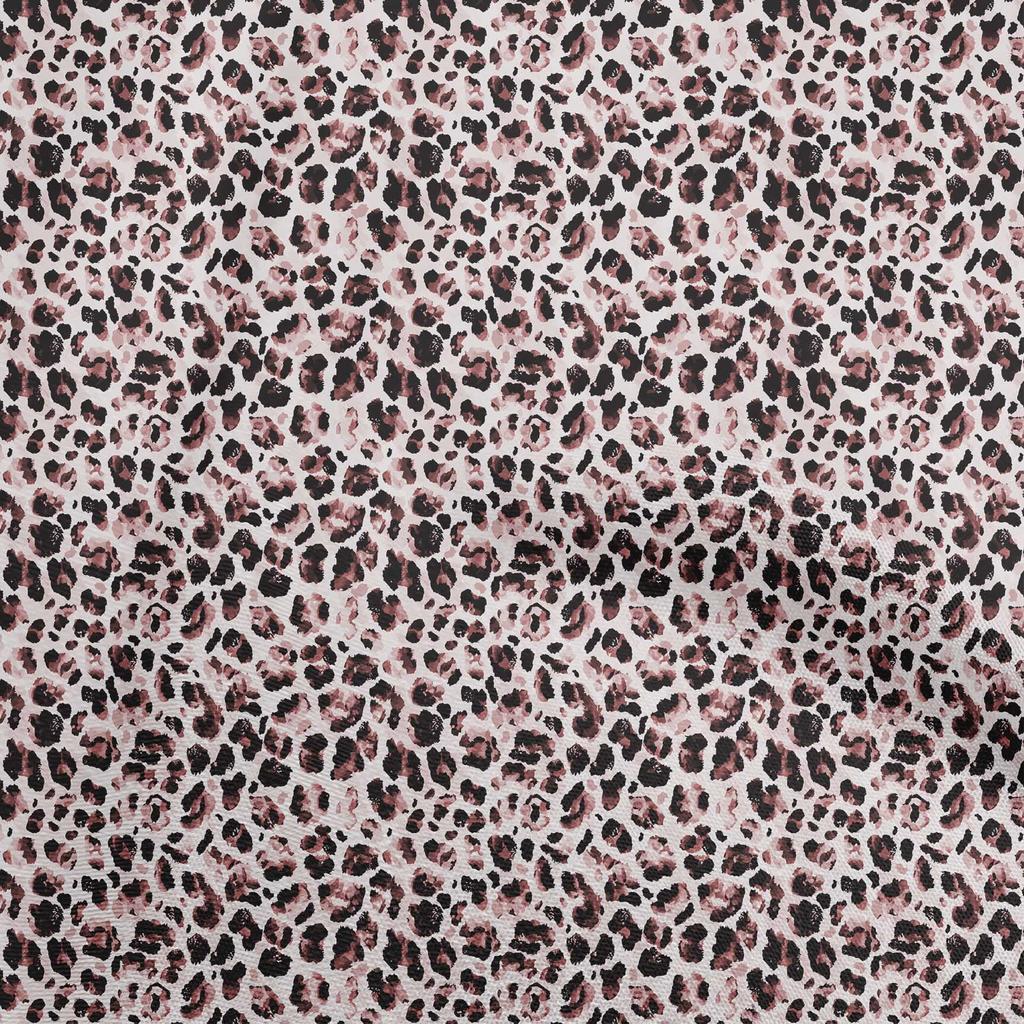 oneOone Cotton Flex Light Pink Fabric Animal Skin  Sewing Material Print Fabric By The Yard 40 Inch