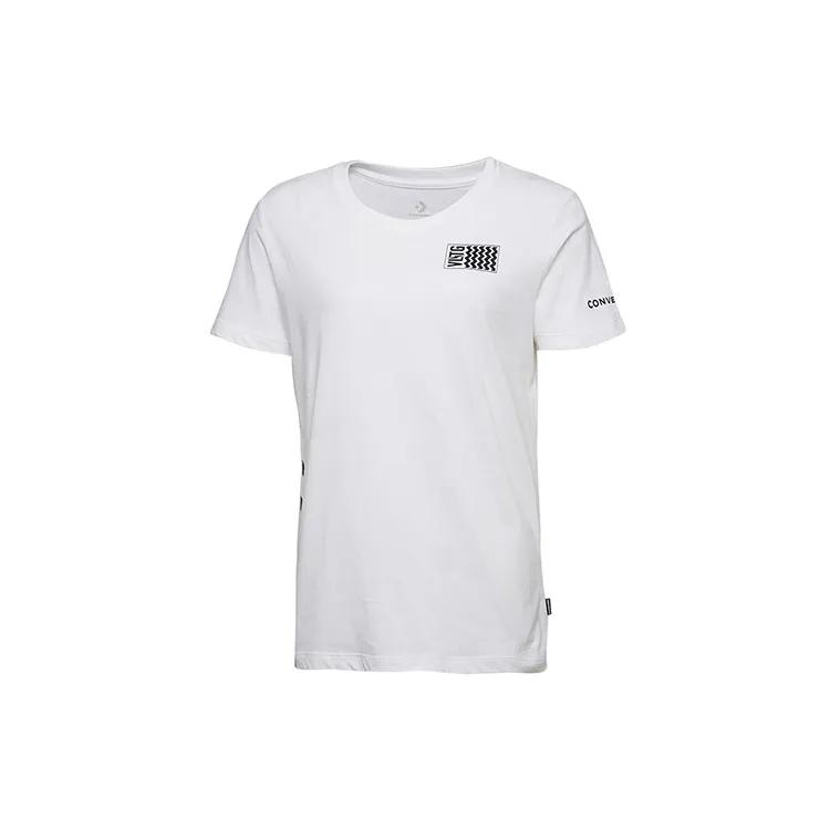 Converse Voltage Set in Sleeve T Shirt Women's White (Unisex) T-Shirts 10017752 A02