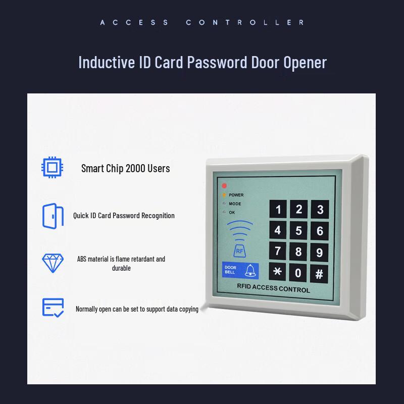 Realand Card and Password Access Control System with Double Magnetic Lock Set