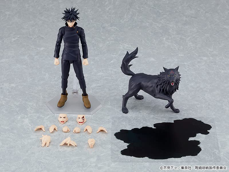 Figma Jujutsu Kaisen Megumi Fushiguro подвижная фигурка, окрашенная в пластик, без масштаба