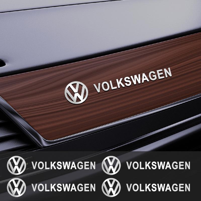 2026 Горячий Для VW VOLKSWAGEN Наклейка на интерьер автомобиля 3D Металлический логотип Декаль Наклейка на аудиосистему и кнопки автомобиля Для Volkswagen VW Scirocco GOLF