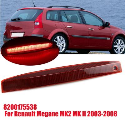 8200175538 Автомобильный 3-й третий стоп-сигнал Для Renault Megane MK2 MK II 2003-2008 Задний фонарь Светодиодный Высокий третий стоп-сигнал Аксессуары