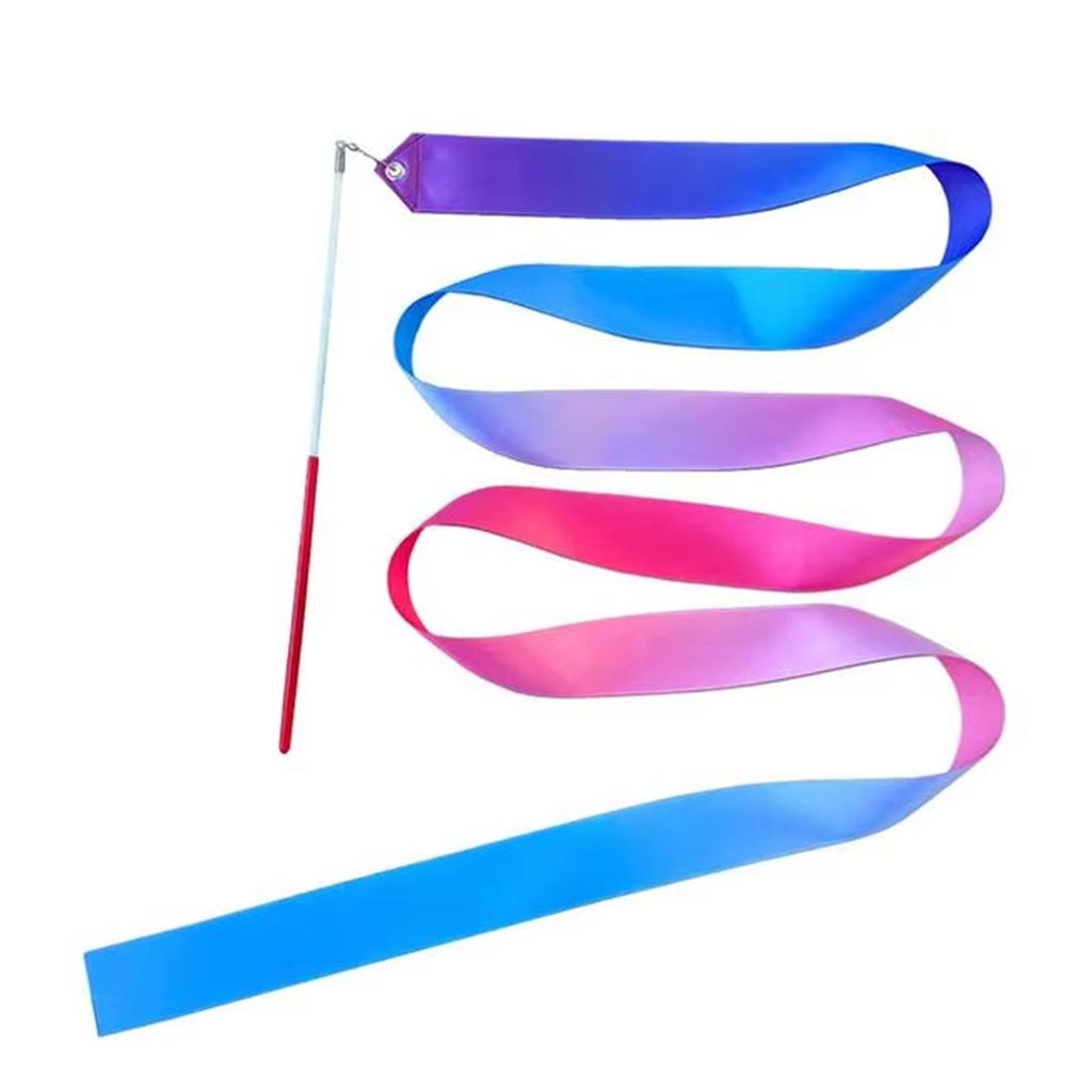 Gymnastic Ribbon Sparkling Dance Ribbon Twirling Batons Long Ribbon Streamers Rhythmic Gymnastics for Artistic Dancing