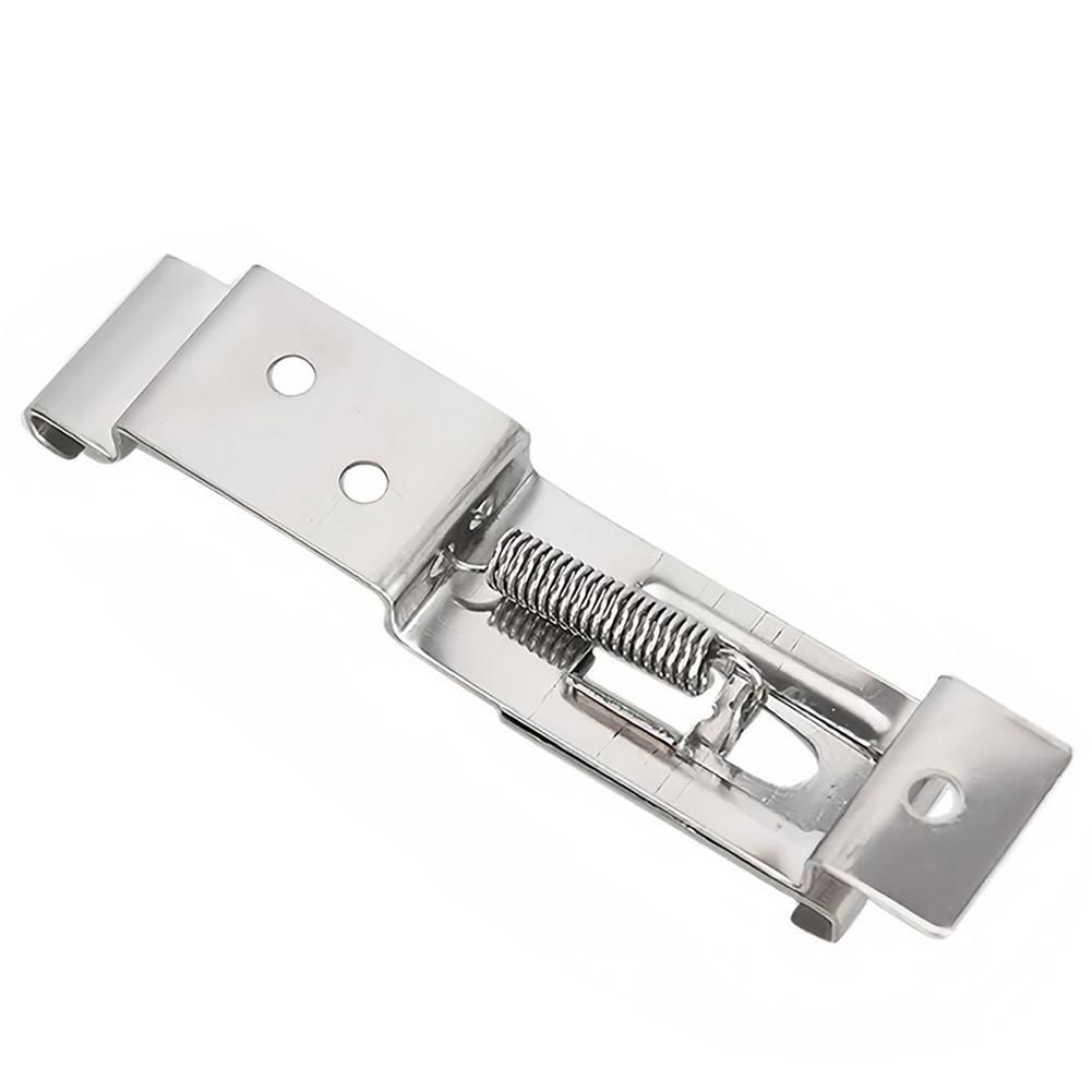 2 шт., нержавеющая сталь, прямоугольный подпружиненный кронштейн для номерного знака автомобиля, зажимы для держателя рамы автомобиля, зажимы для номерного знака прицепа