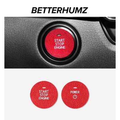 Betterhumz Для Mazda 3 Axela CX50 CX30 - Наклейки-отделки кнопки запуска двигателя Start Stop из Алькантары, Аксессуары для интерьера автомобиля