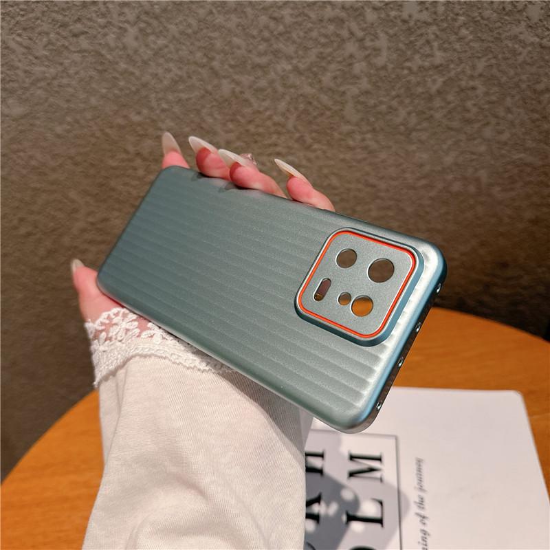 Для Xiaomi 14 13 Pro Ultra рифленое зернистое покрытие металлическая краска анти отпечатки пальцев ПК ударопрочный противоскользящий чехол-накладка