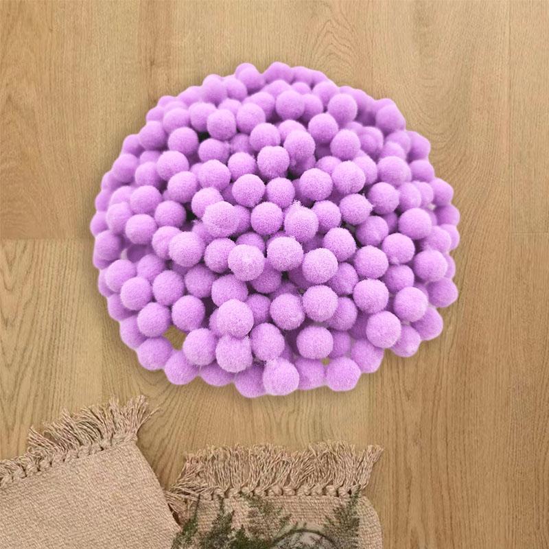 Детские игрушки Мягкие аксессуары Многоцветный 10/15 мм Свадебный декор Швейное ремесло Материал ручной работы Сделай сам Пушистые украшения Помпон Плюшевый шар Помпоны Аксессуары