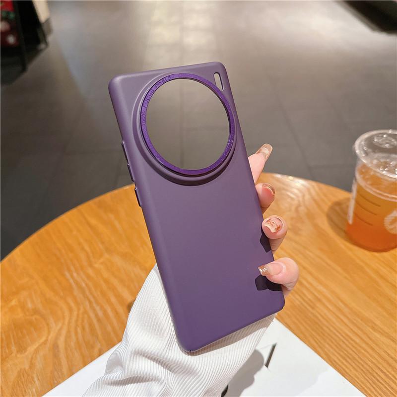 Для vivo X100 X100s Pro Прочная металлическая рамка для объектива с большим отверстием на ощупь, защитный чехол для ПК, задняя крышка в виде ракушки