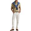 Polo Ralph Lauren Custom Slim Fit Однотонная рубашка-поло с пуговицами и коротким рукавом Мужские топы Бежевый 710680784-436