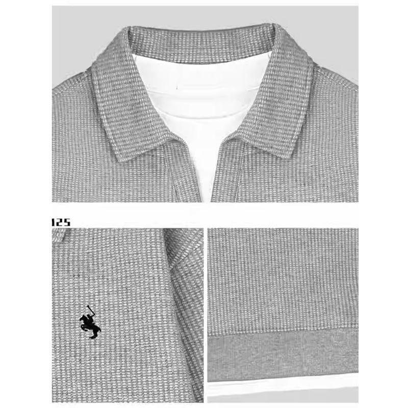 Men's Trendy Solid Color Lapel Hoodie - Autumn/Winter Casual Loose Fashion Top