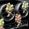 Автомобильный ароматизатор-клипса для вентиляционного отверстия, кондиционер, ароматерапия, освежитель с милым дизайном в виде цветка тюльпана