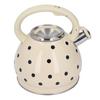 Whistling Kettle,3.5L Whistling Kettle Polka Whisteling Tea Kettle Stainless Steel Teapot Reliable and Durable