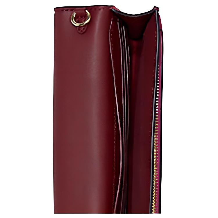 Coach Anna 20 Logo Embossed Flap Pebble Leather Crossbody Bag Small Women crossbody bag Pink C5887-IMRPC