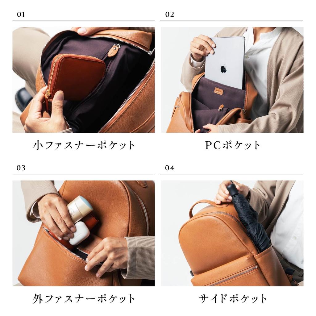 Мужской рюкзак Mura, Шагреневая кожа, Большая вместимость, Черный