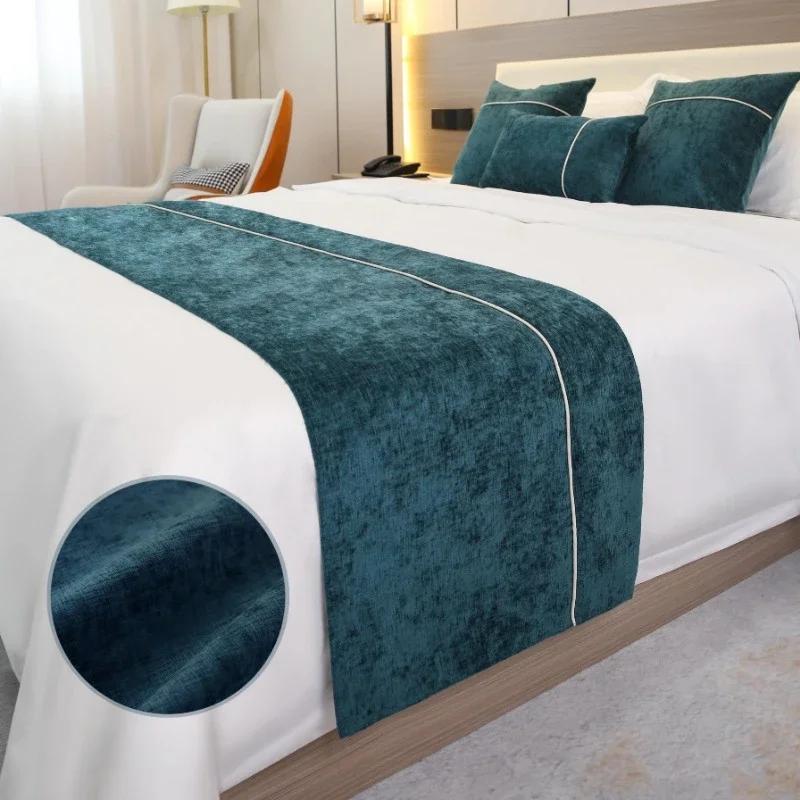 Однотонные покрывала Дорожка для кровати Двухслойная кровать Флаг Плед Постельное белье Односпальная кровать Queen King Покрывало Полотенце Украшения для дома и отеля