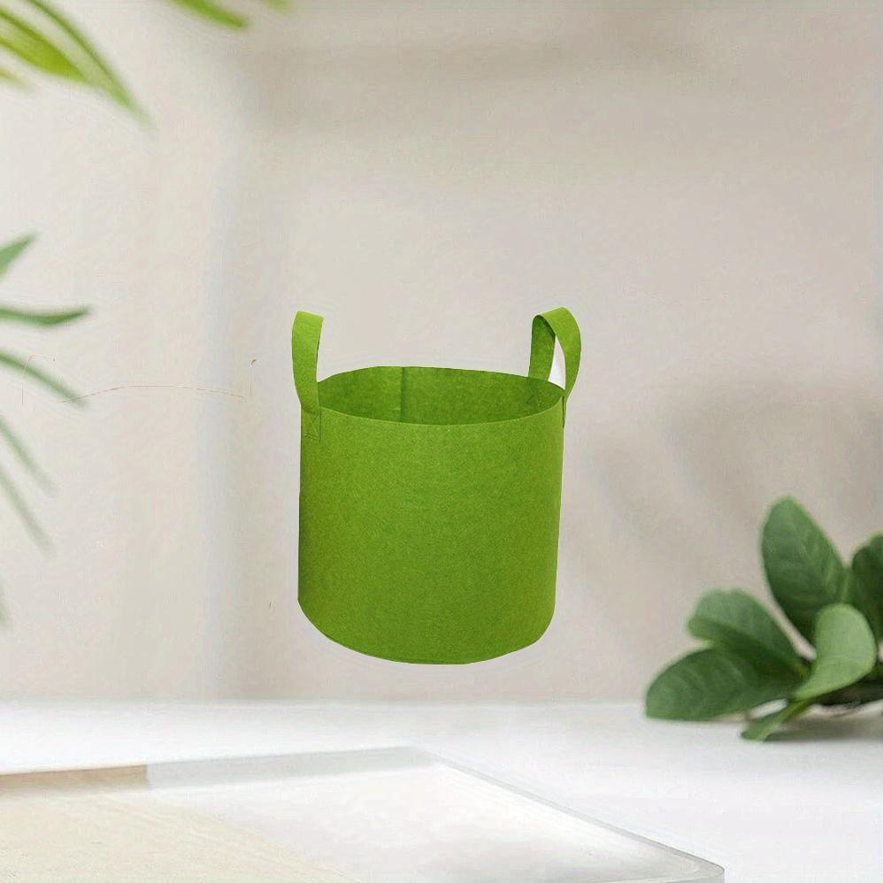 1 шт. нетканая сумка для посадки балкона, зеленая, серая фетровая сумка для растений, сумка для украшения розового горшка, зеленая сумка для украшения растений