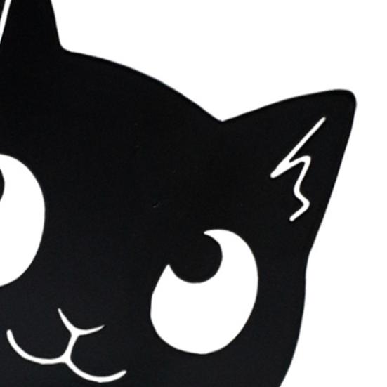 Черная кошка садовый знак металлический силуэт прячущегося кота украшение фермерский дом наружное украшение для любителей кошек двор домашний интерьер декор