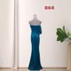 European and American new sequined sexy tube top slim-fitting hip-wrapped high-split party dinner annual meeting dress dress