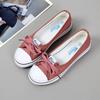 Canvas Small White Shallow Cut Summer Flat Sport Casual Ladies Soft Sneakers Platform Women