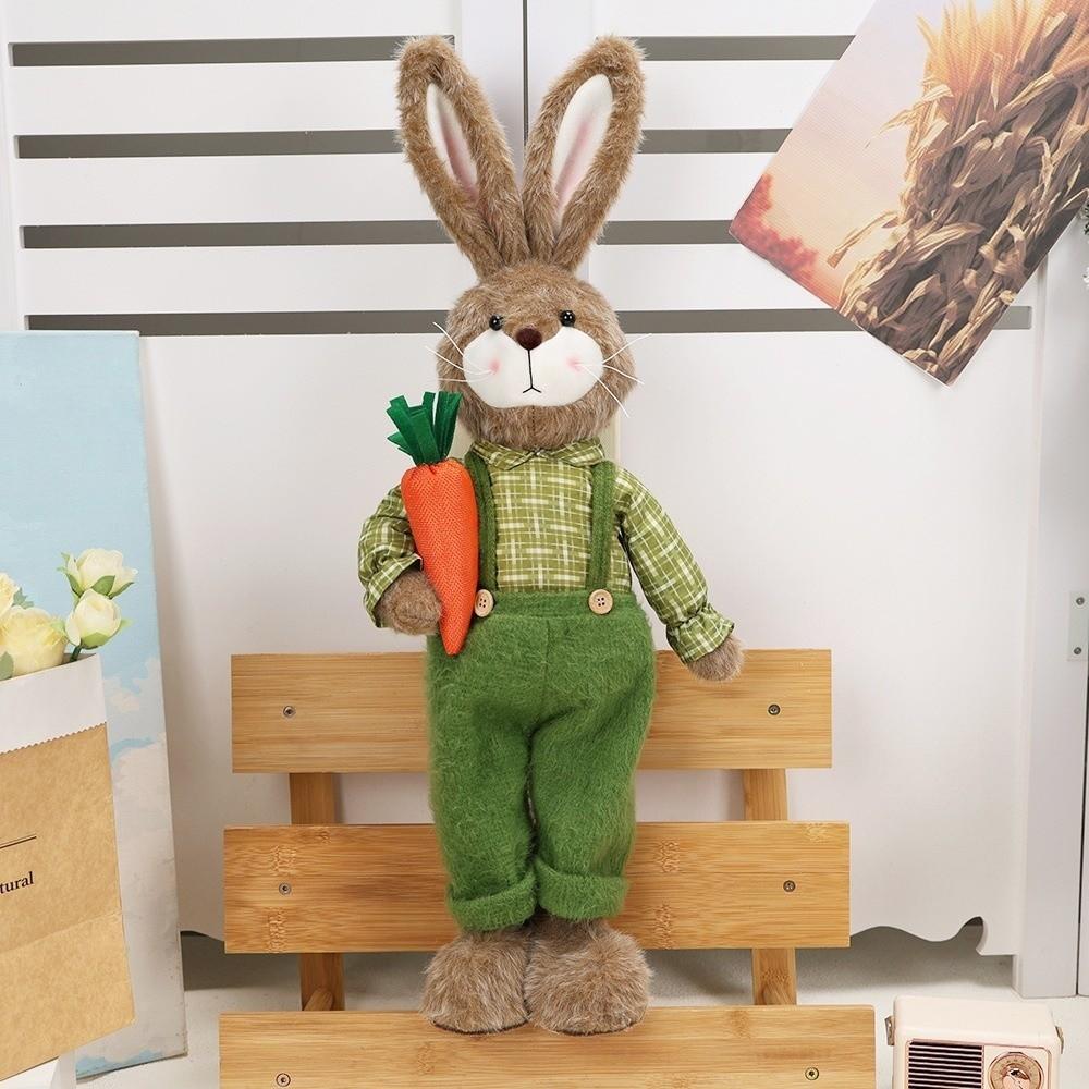 Cartoon Bunny Telescopic Doll Retractable Merry Easter Decoration Party Favors