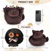 New Cat Shaped Drawstring Makeup Bag Drawstring Portable Cat Makeup Bag Waterproof Cosmetic Pouch Bag Travel Use