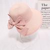 Bow Sun Hat Wide Brim Floppy Hats Women Beach Panama Straw Dome Bucket Hat