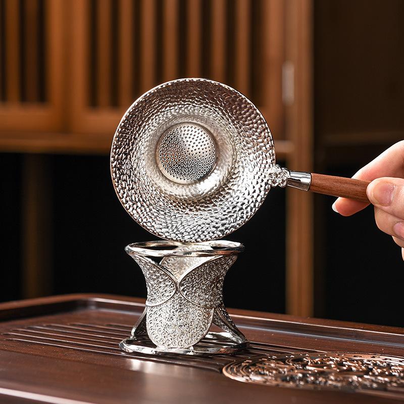 Ситечко для чая, фильтр для чая, чайный набор из сплава, аксессуары для домашнего приготовления чая, воронка для приготовления чая, ложка, сепаратор остатков чая
