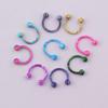 Simple Medical Stainless Steel Earrings Nose Ring Ear Studs Cartilage Piercing Jewelry