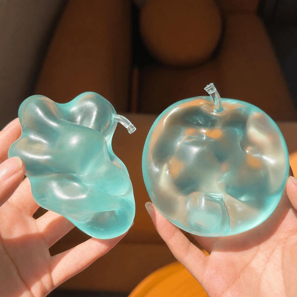 Super Soft Fruits Squeezed Toy Creative Fruits Pinch Sensory Stress Ball for Kids Adults