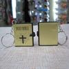 Мини-брелок с крестом из Библии, религиозный христианский брелок, декор, подарки
