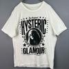 Футболка Hysteric Glamour в стиле ретро 90-х, переиздание, угольного цвета, для мужчин и женщин, графическая футболка Y2k с коротким рукавом, унисекс, мужская, женская, летняя