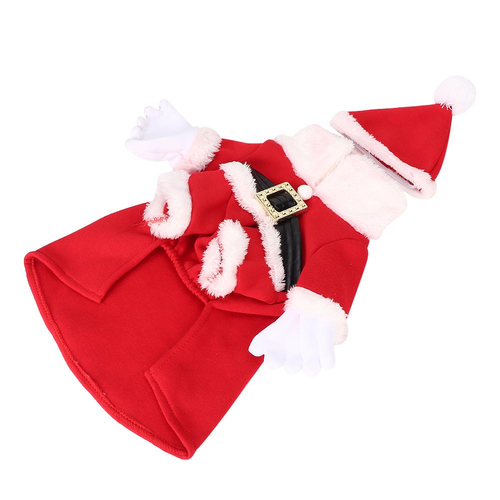 Pet Cotton Christmas Clothes Comfortable Costume with Hat for Dog Cat