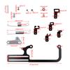 For EZ-EFI For Automatic Transmission TV Cables GM 700R4 Transmissions Throttle Cable Mount Bracket Cable Mounting Kit