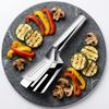 Durable Stainless Steel Steak Clip - Multifunctional Grill Tongs with Spatula, Essential BBQ Tool for Steak & Meat