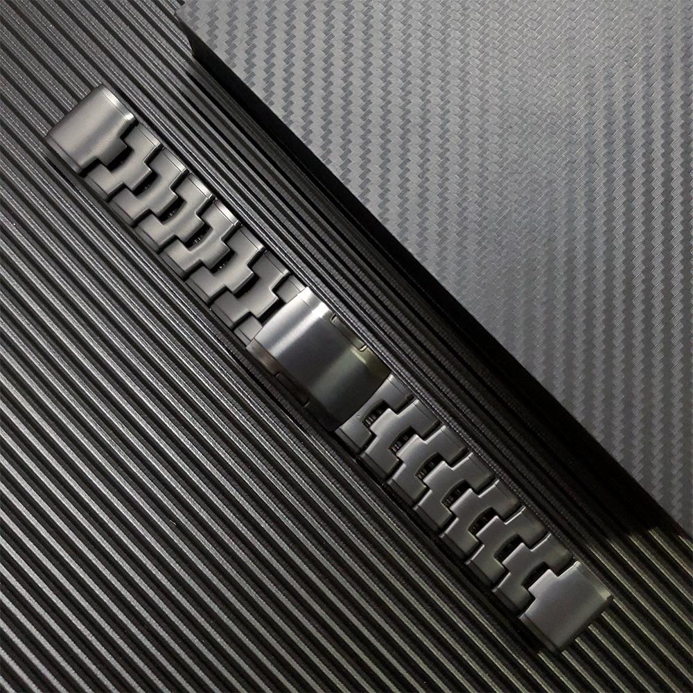 High Quality 26MM Quickfit Titanium Alloy ROHS Certified Custom Logo Watch Bracelet Bands for Garmin Fenix 7 7x5X X3 6X 3HR