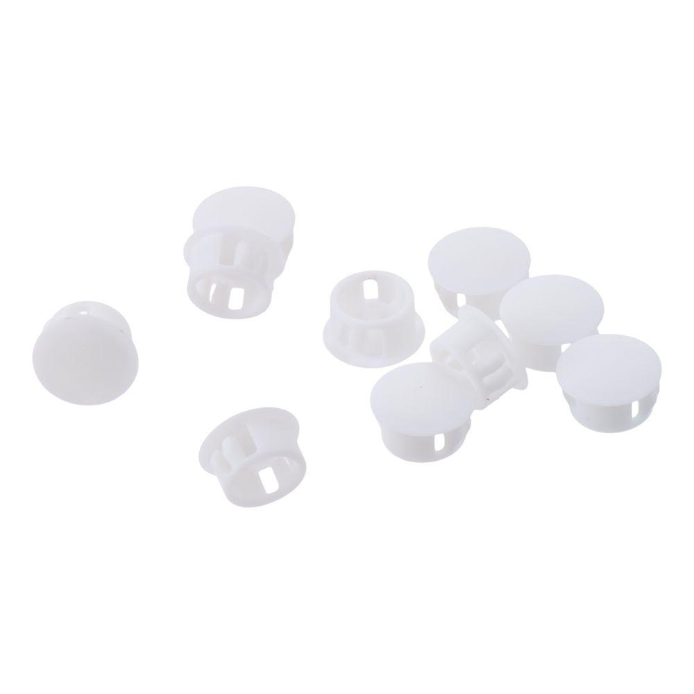 50 Pcs Opening 16mm Hole Plugs Plastic Snap In Locking Hole Light Weight Pipe Insert End Caps
