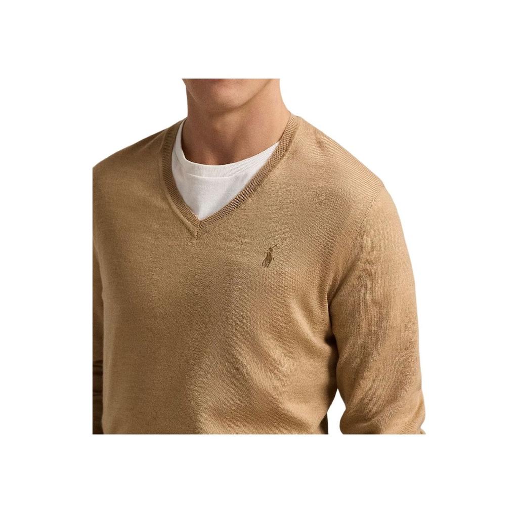 Polo Ralph Lauren Washable Wool V-Neck Pullover Sweater Men Sweater 710941105-009